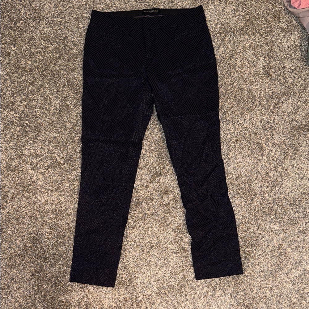 Black Patterned Pants - image 1